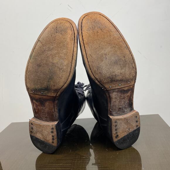 John Varvatos Leather Lace Up Combat Boots Men's 12. They run large. - Picture 7 of 10